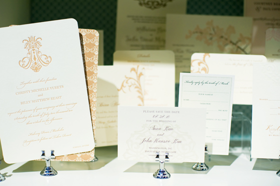 gold-white-letterpress-wedding-invitations