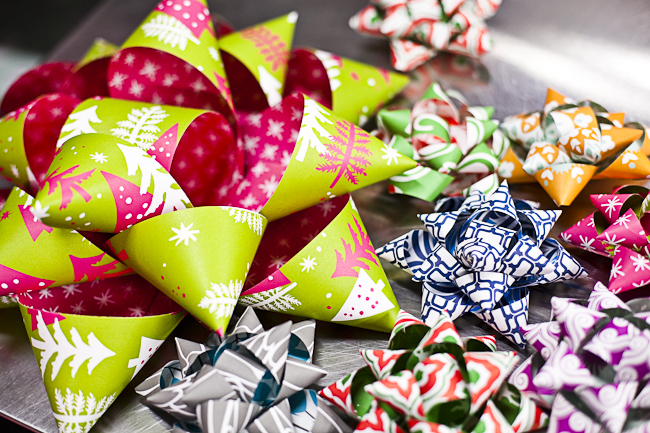 Smock gift bows A DIY tutorial on how to make a gift bow with Smock's eco gift wrap