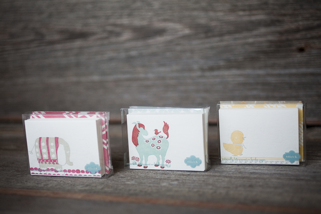 Horsey, Ellie & Ducky petite folds Petite folded cards from Smock are a perfect stocking stuffer for a child who loves writing special notes!