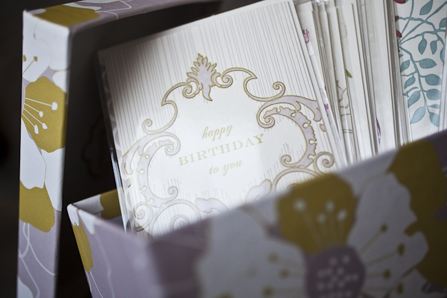 Greeting card variety pack with keepsake box A sampling of cards for every occasion, paired with a stylish keepsake box, makes a great gift.