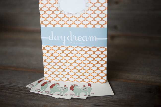 Eco notebook & letterpress notes from Smock Letterpress notes from Smock pair perfectly with an eco-friendly notebook.