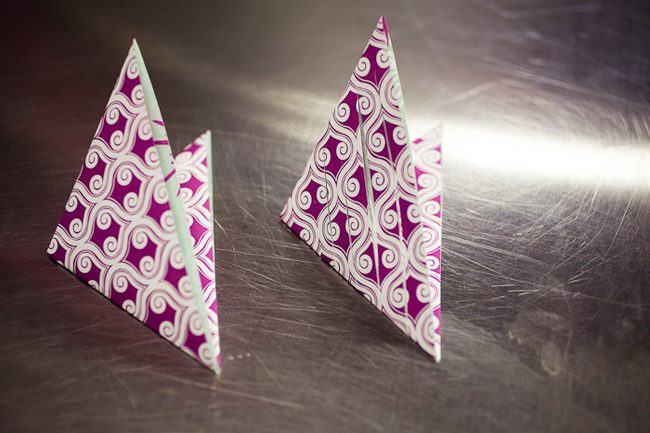 3-garland-cuts DIY with Smock: holiday garland made with Smock's double-sided gift wrap