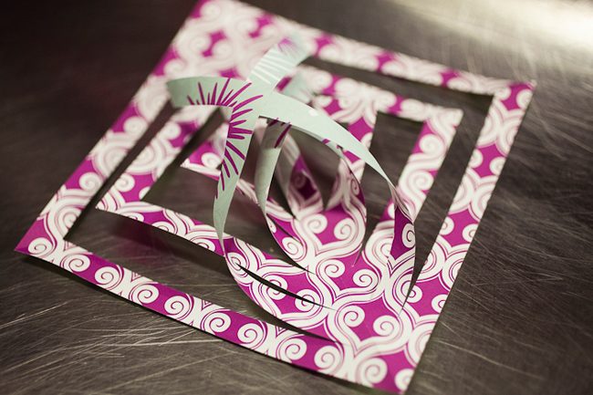 5-garland-assembly-cont DIY with Smock: holiday garland made with Smock's double-sided gift wrap