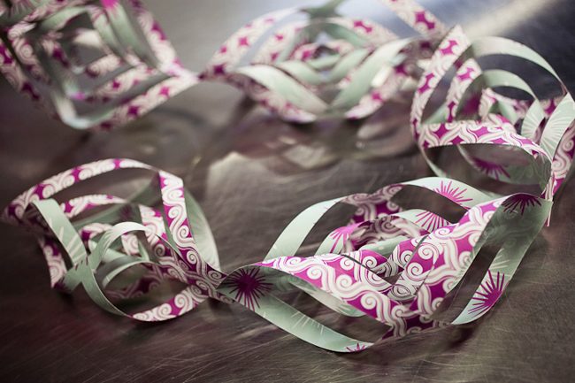 7-garland-1 DIY with Smock: holiday garland made with Smock's double-sided gift wrap