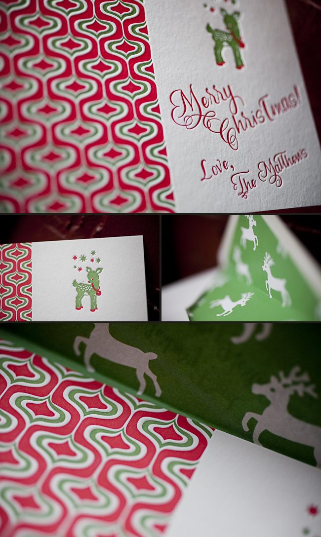 letterpress holiday cards