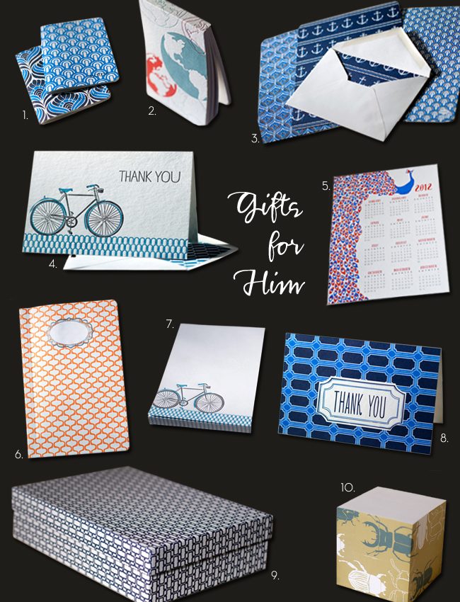 Smock stationery gift-guide-for-him Smock's best selling, 'man-friendly' stationery.