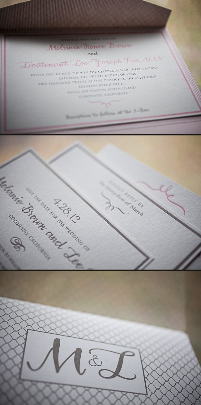 s-burstell-taupe-pms176U soft & sweet letterpress wedding invitations