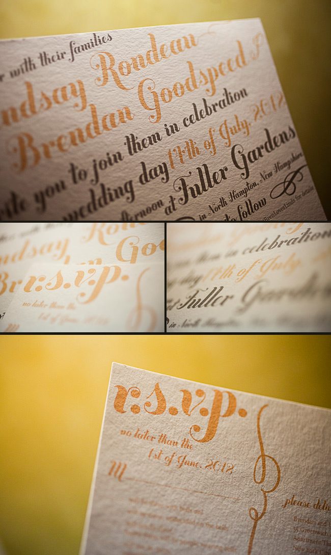 s-custom-taupe-apricot custom typography wedding invitations