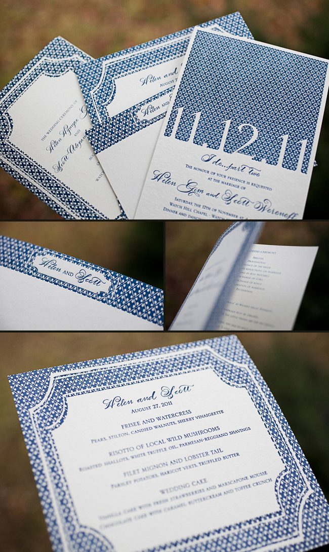 custom letterpress invitations
