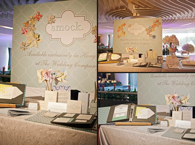 Wedding Company Hong Kong - Smock display At a recent luxury wedding showcase, the Wedding Company in Hong Kong put on a wonderful display and included an entire booth dedicated to Smock!