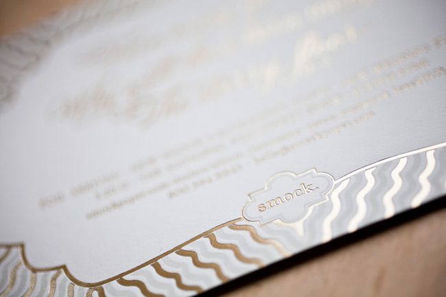 Smock's 2012 NSS invite 3 Smock's 2012 National Stationery Show invitation - complete with foil stamping and hand calligraphed envelopes