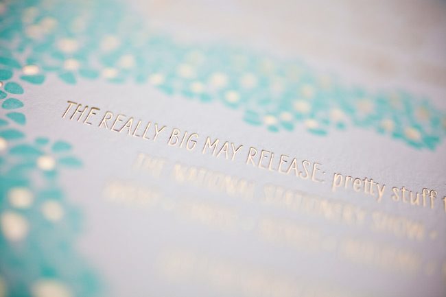 Smock NSS invite 2012 Smock's 2012 National Stationery Show invitation - complete with foil stamping and hand calligraphed envelopes
