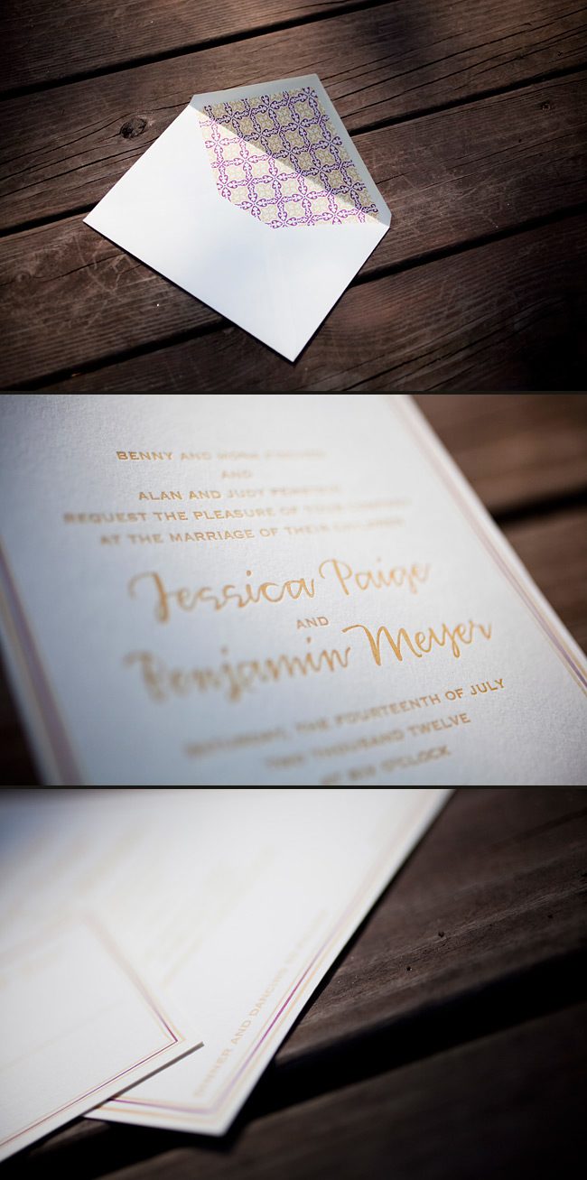 S_Breton_Saffron-Merlot modern patterned letterpress invitations
