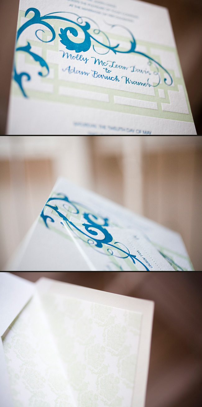 S_Helani_Mint-Peacock colorful letterpress wedding invitations