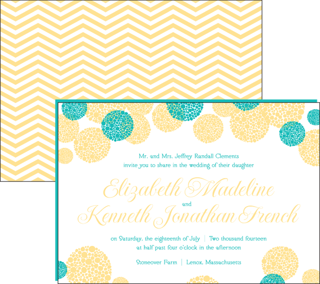 odin-invite A cheerful customization of our Odin invitation featuring ocean and saffron inks. Letterpress sale for Odin invitations going on now
