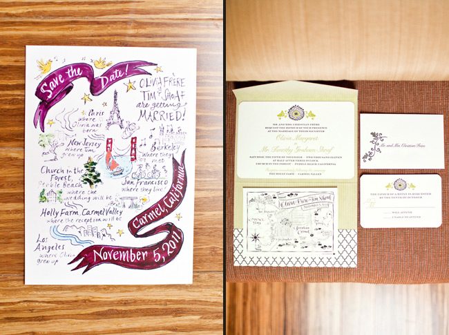 OliviaTim-2 Olivia's Smock wedding invitations, featuring our Ossa design