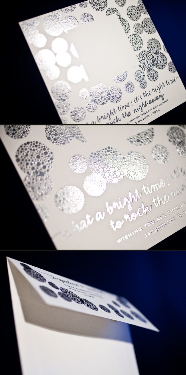 Celebrate the holidays in style with silver shine foil stamping Shine bright like a diamond with our silver shine foil