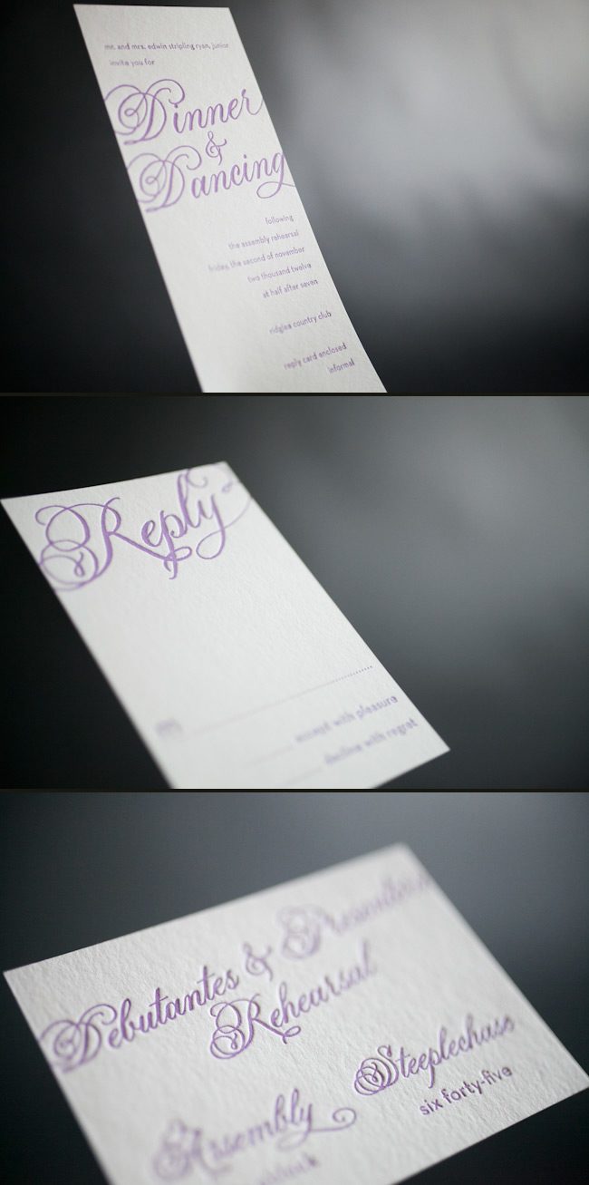 A simplistic letterpress card lets the impression steal the spotlight. Our #10 size emphasizes the lovely letterpress impression.