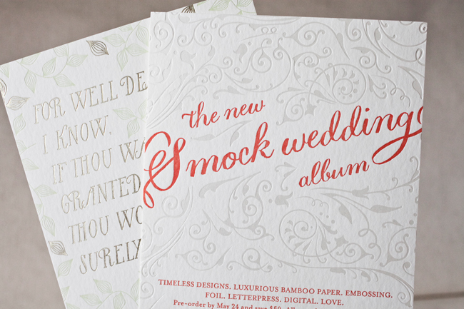 Smock's 2013 National Stationery Show invitations Smock letterpress printed and foil stamped these invitations for the 2013 national staitonery show