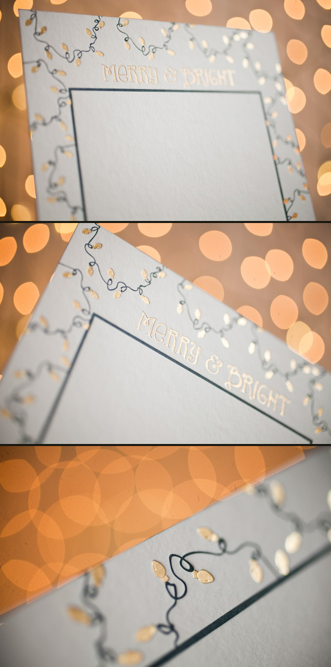 Custom Gold Foil Holiday Cards Custom Holiday Photo Cards in Gold Foil
