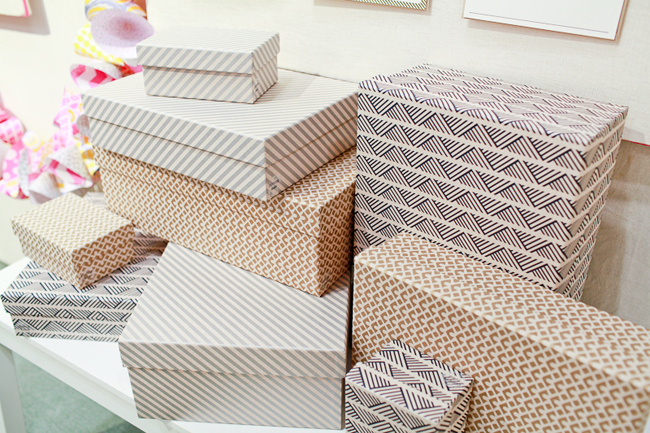 New kraft boxes from Smock on display at the 2013 National Stationery Show kraft keepsake boxes from Smock at the National Stationery Show