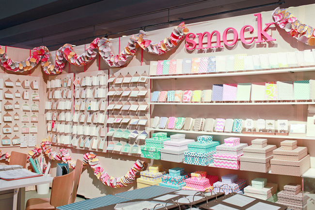 The Smock booth at the 2013 National Stationery Show | Photography courtesy of Nole Garey at Oh So Beautiful Paper Smock's 2013 National Stationery Show booth display