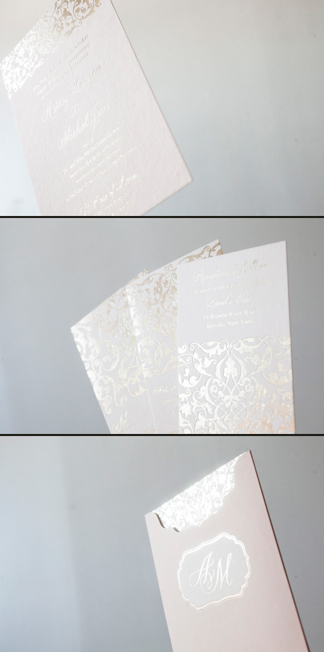 Smock's Altar Design Features a Classy Monogrammed Sleeve Classy Monogrammed Sleeve with Smock's Altar design