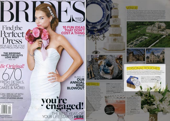 Smock in Brides Magazine, December 2013-January 2014 issue