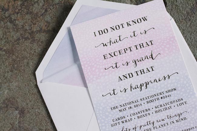 Smock's 2014 National Stationery Show Invitations