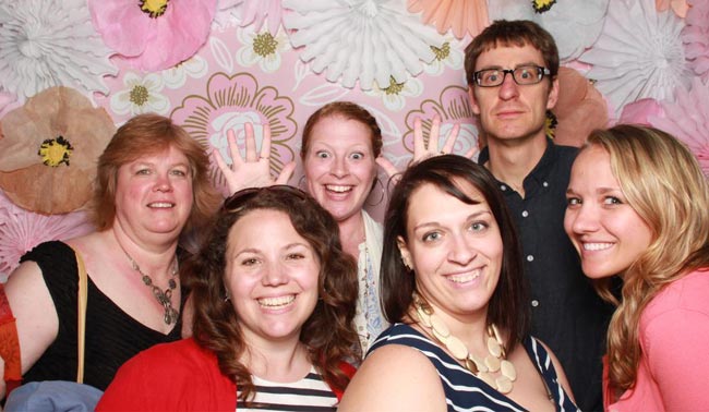 The Smock team at the Paper Party photo booth!