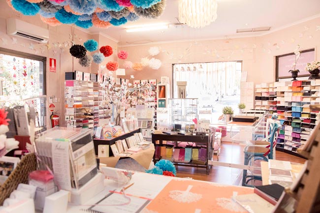 Inside Annie P. Paperie, a Smock retailer in Perth, Australia