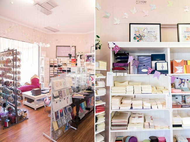 Inside Annie P. Paperie, a Smock retailer in Perth, Australia